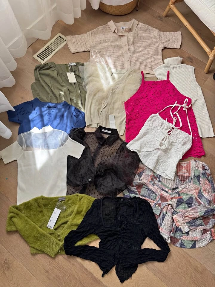 Women's Summer Top Bundle - Pull&Bear, Little Mountain, UO, DR2