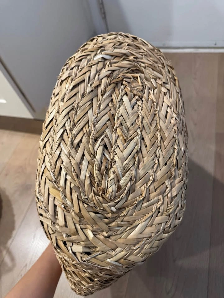 Woven Straw Pom Pom Cooler Tote Bag - photo 5