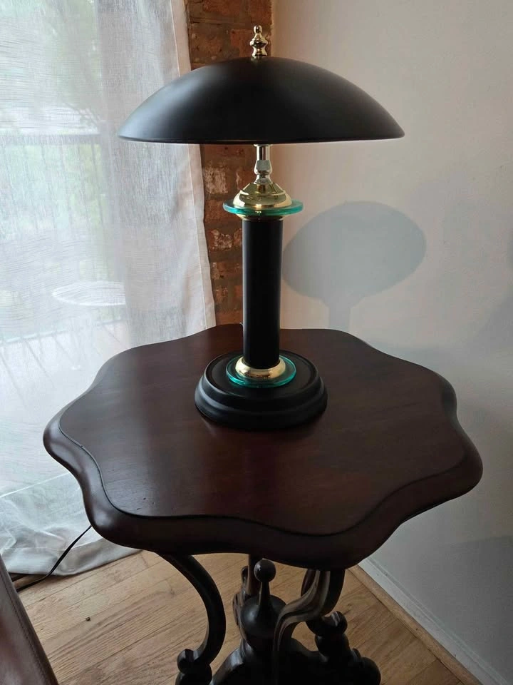 Vintage MCM-style UFO mushroom postmodern touch lamp - photo 2