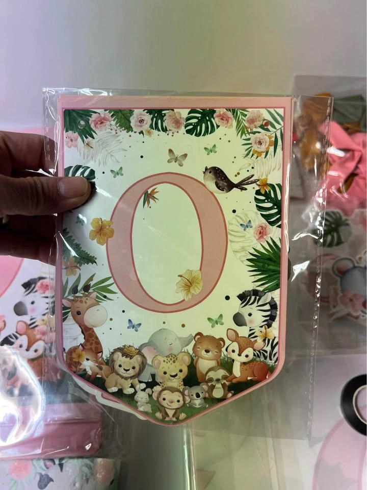 ⚽ Complete Safari 1st Birthday Decorations - New - photo 4