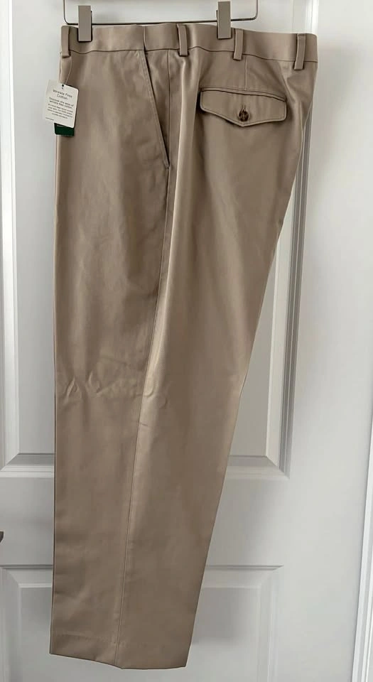 L.L.Bean Men's Wrinkle-Free Cotton Chinos 42x30 NEW⚽️