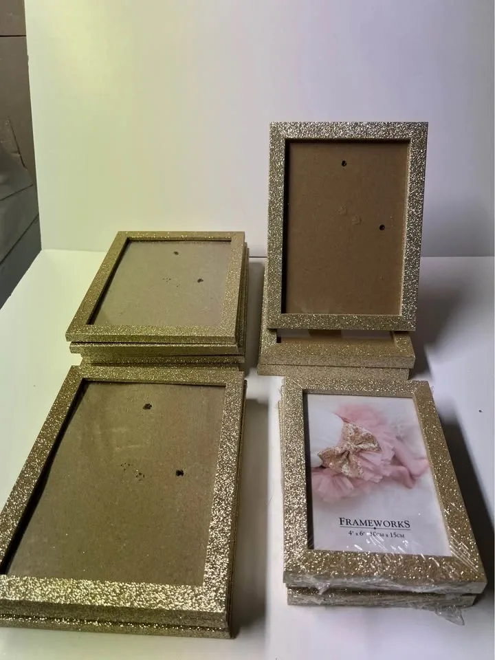 ⚽ 22 Pcs. Gold Photo frames - photo 2