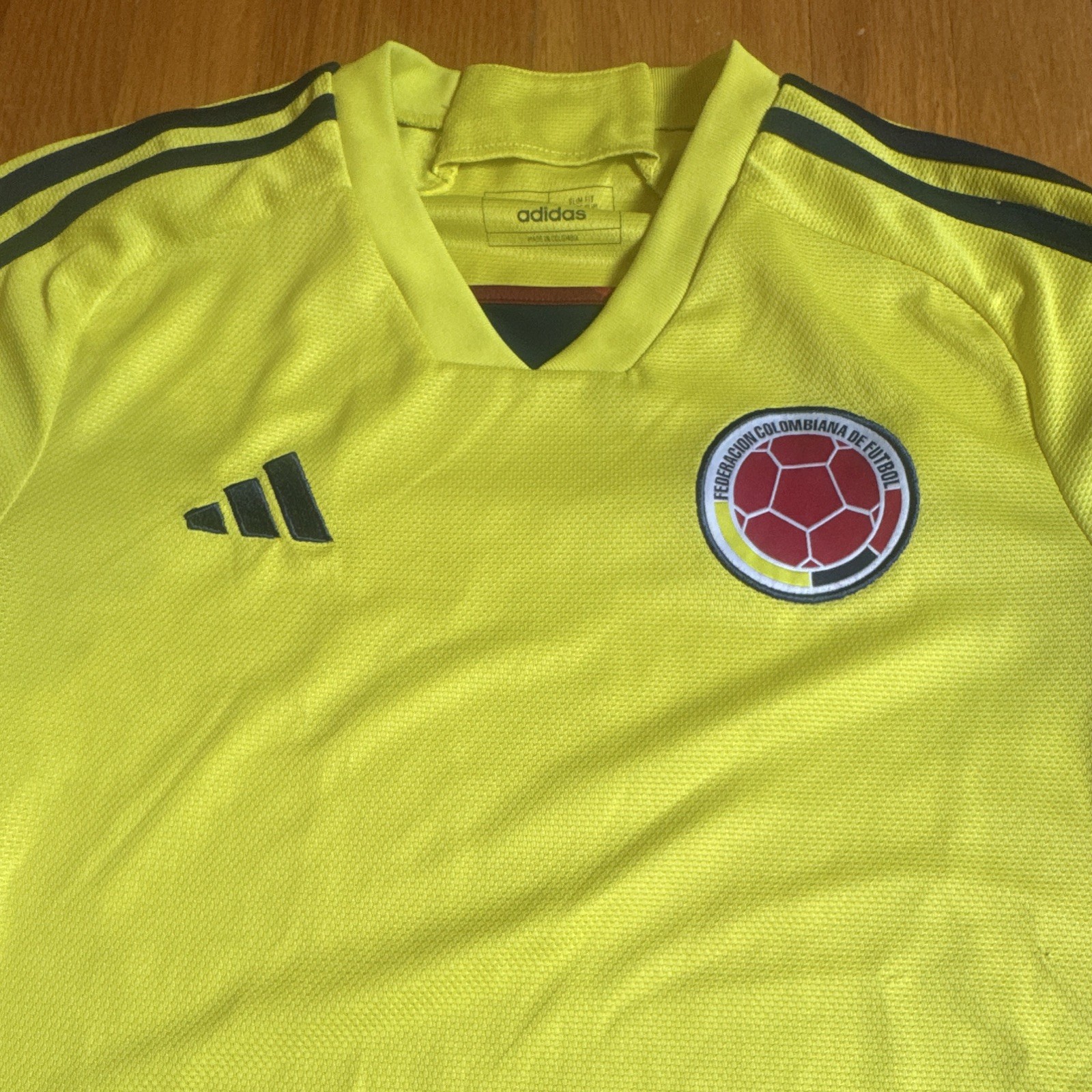 adidas Colombia National Team Soccer Jersey Shirt Yellow Blue Re - photo 2