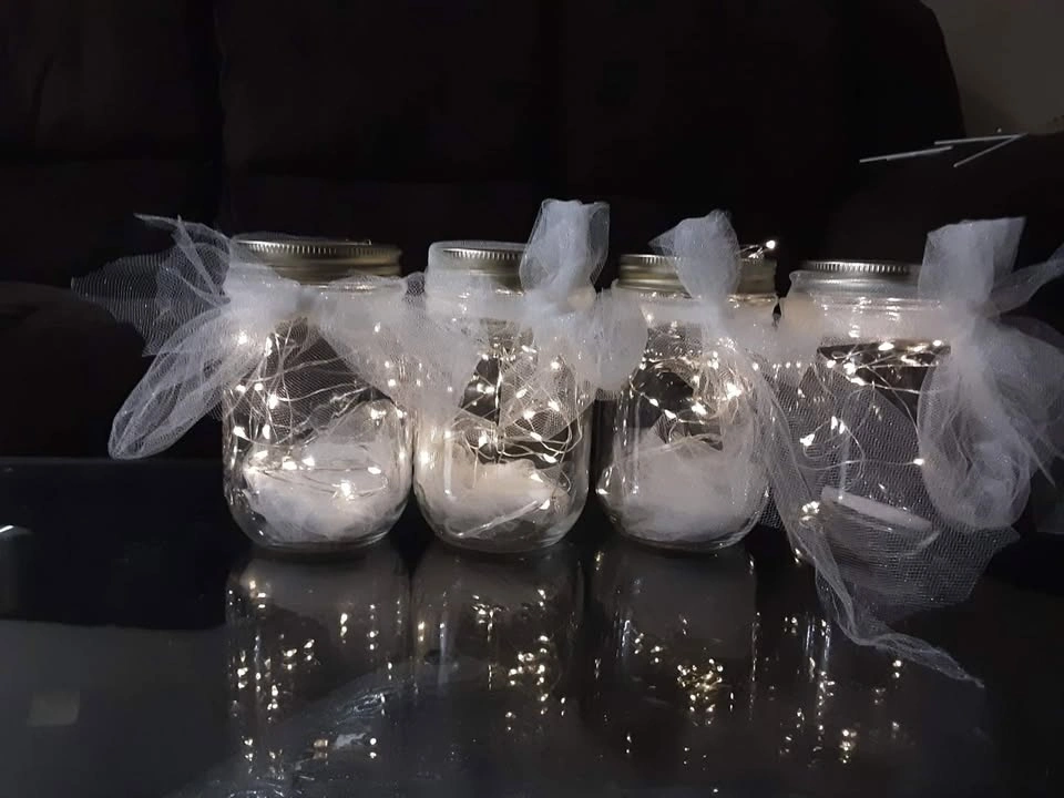 12 Centerpieces with fairy lights for rent