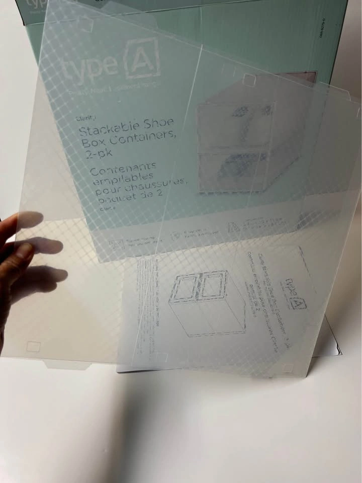 ⚽ 2 pcs. stackable shoe boxes container - photo 3