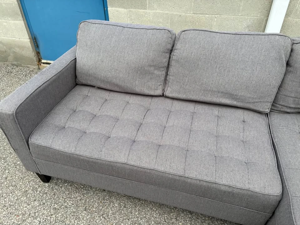 Light Grey Large Sectional Sofa with Chaise - Free Delivery - photo 5