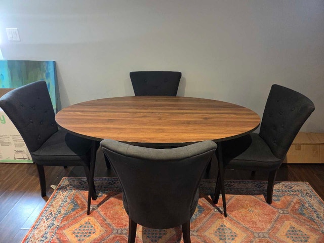 dining table with chairs