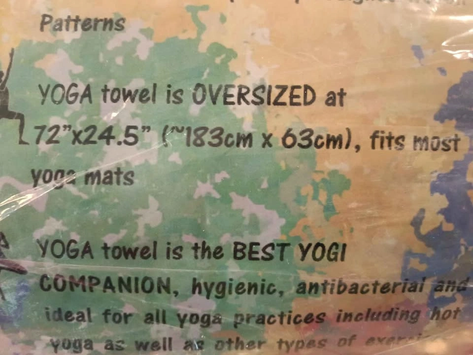 Brand New Non-Slip Yoga Mat Towel | Pink & Orange + Free Carry B - photo 3