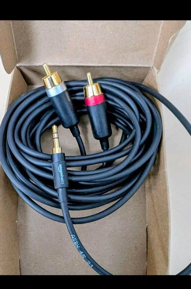 3.5 Aux to 2 Male RCA Adapters, Audio Cable 15 Ft/4.6 m - photo 5