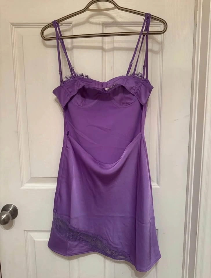 Meshki Joslyn Satin Lace Slip Mini - photo 3