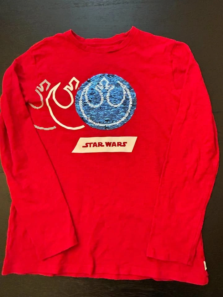 GAP Boy's Star Wars Flippy Sequin T-Shirt ~ Size XXL⚽️