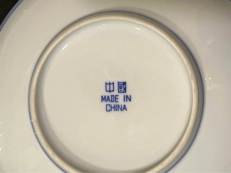 Set of 6 Vintage Blue Willow Pattern 5.5” Deep Plates - photo 5