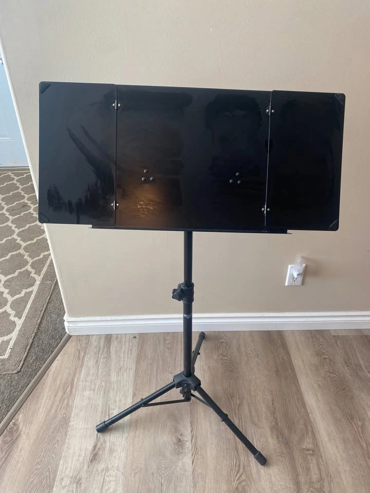 Apex Adjustable Music Stand - Black - photo 2
