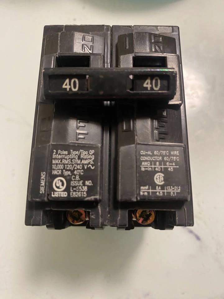 Siemens Q240 40 Amp Double-Pole Breaker - photo 2