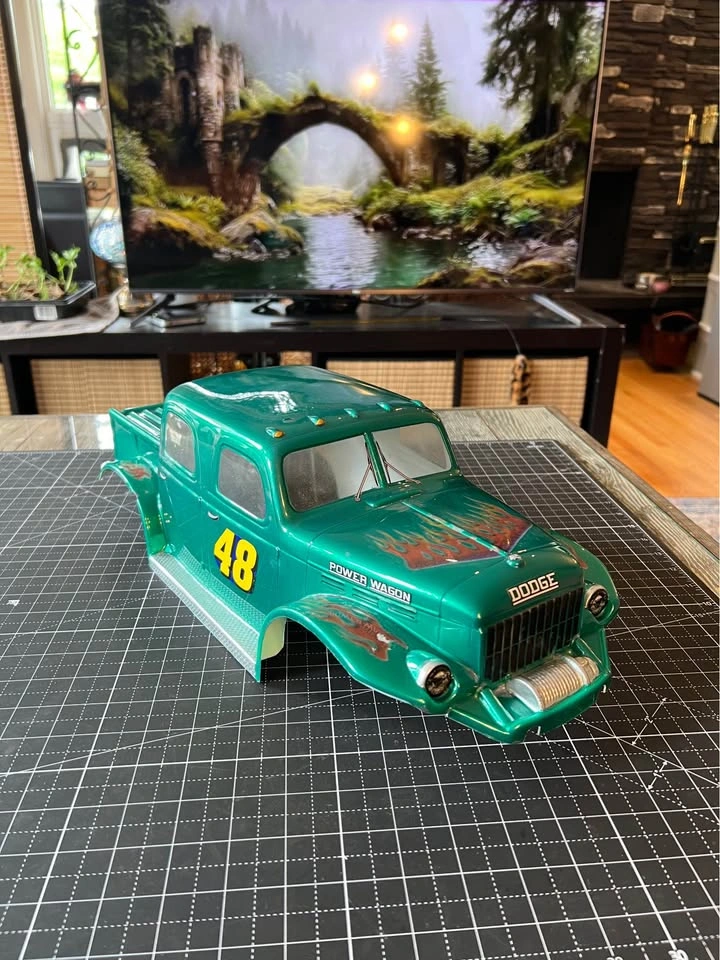 Dodge Power Wagon Custom Paint 1:10 RC Crawler Hard Body - photo 5