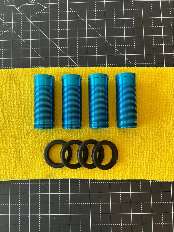 Team Losi LST LST2 Blue Anodized Threaded Big Bore Shock Sleeves - photo 5