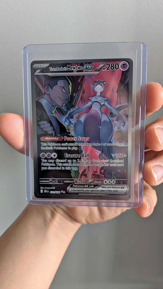 Team Rocket's Mewtwo Ex SIR 231/182