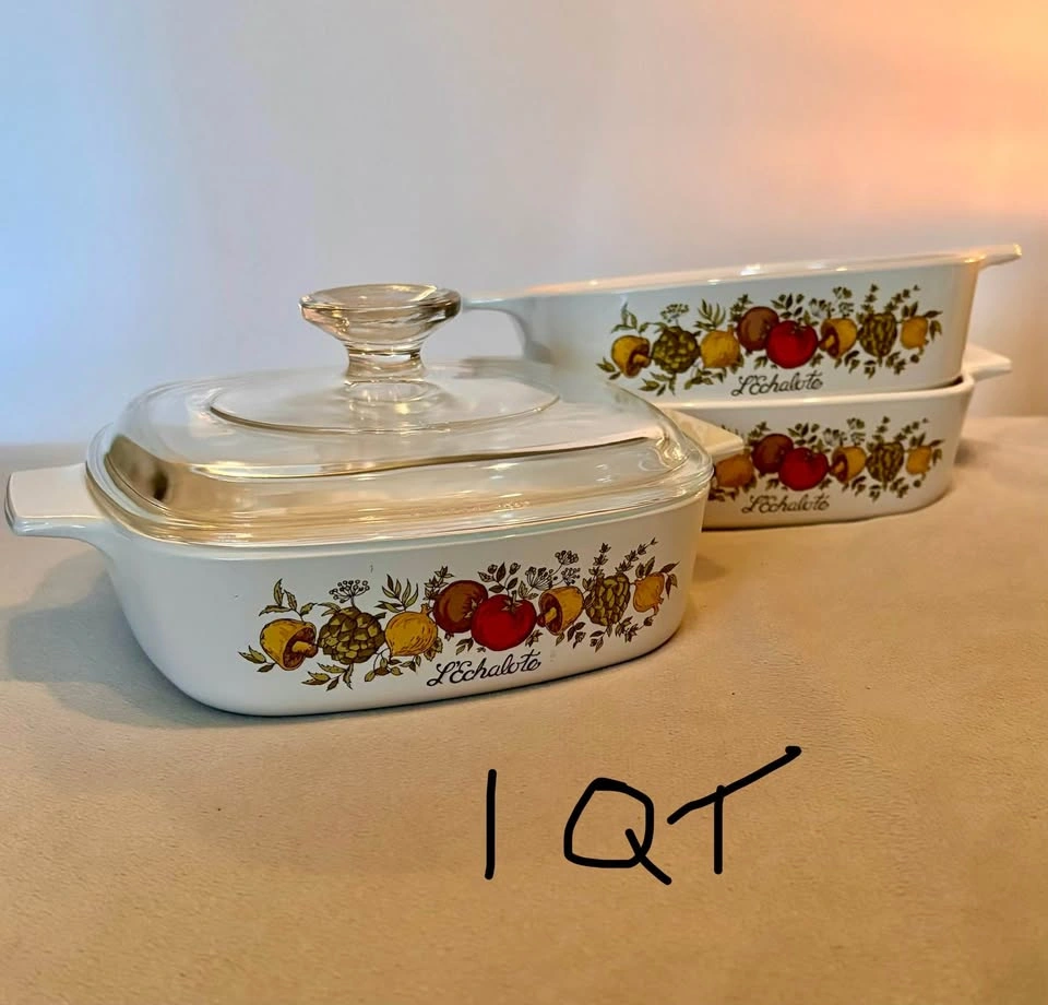 Vintage Corning Ware Spice of Life Casserole Dishes - photo 3