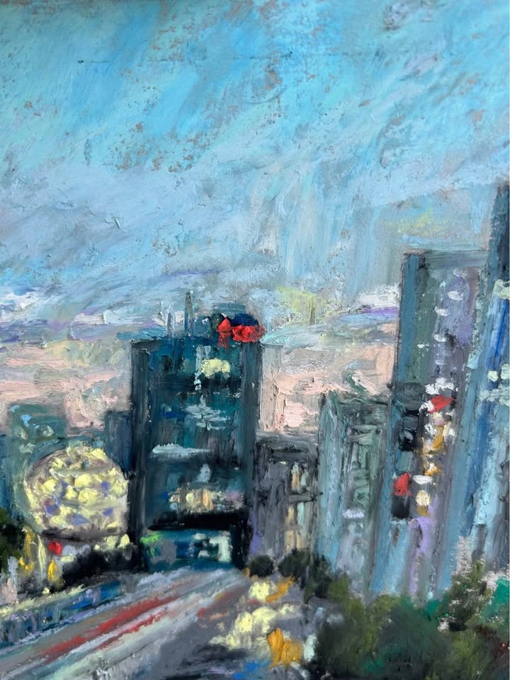 “Downtown” Original Pastel Painting - photo 5