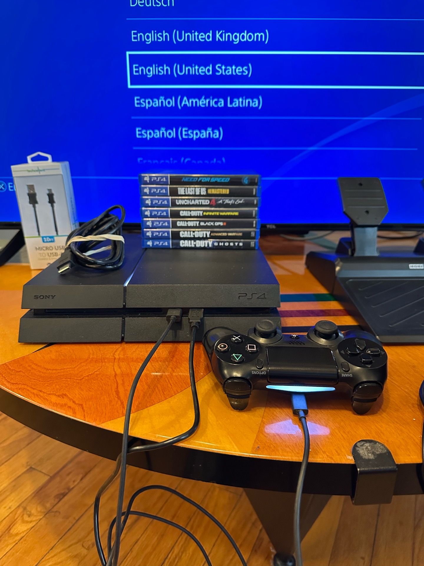 PS4 + Hori Apex Racing Wheel Bundle - photo 2