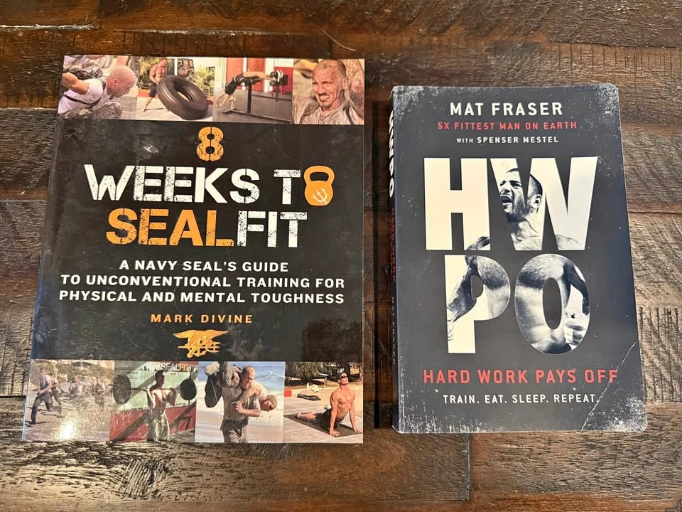 2 Fitness books by Mat Fraser and Mark Divine