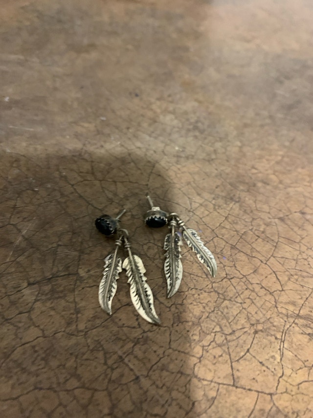 Feather Stud Earrings