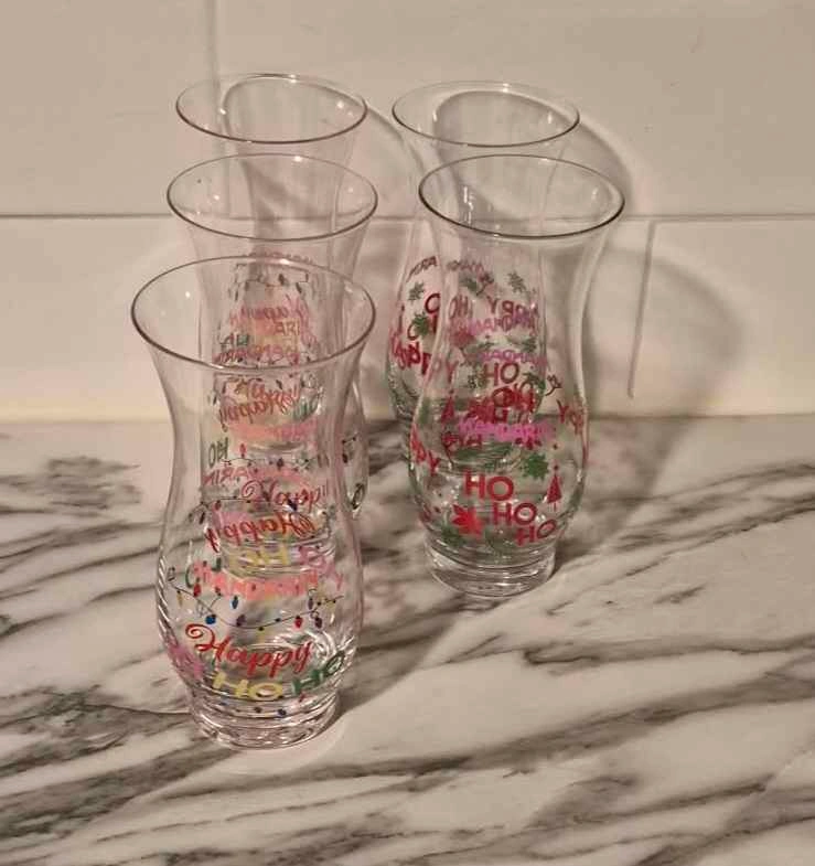 5 Mandarin Christmas Glasses - photo 3