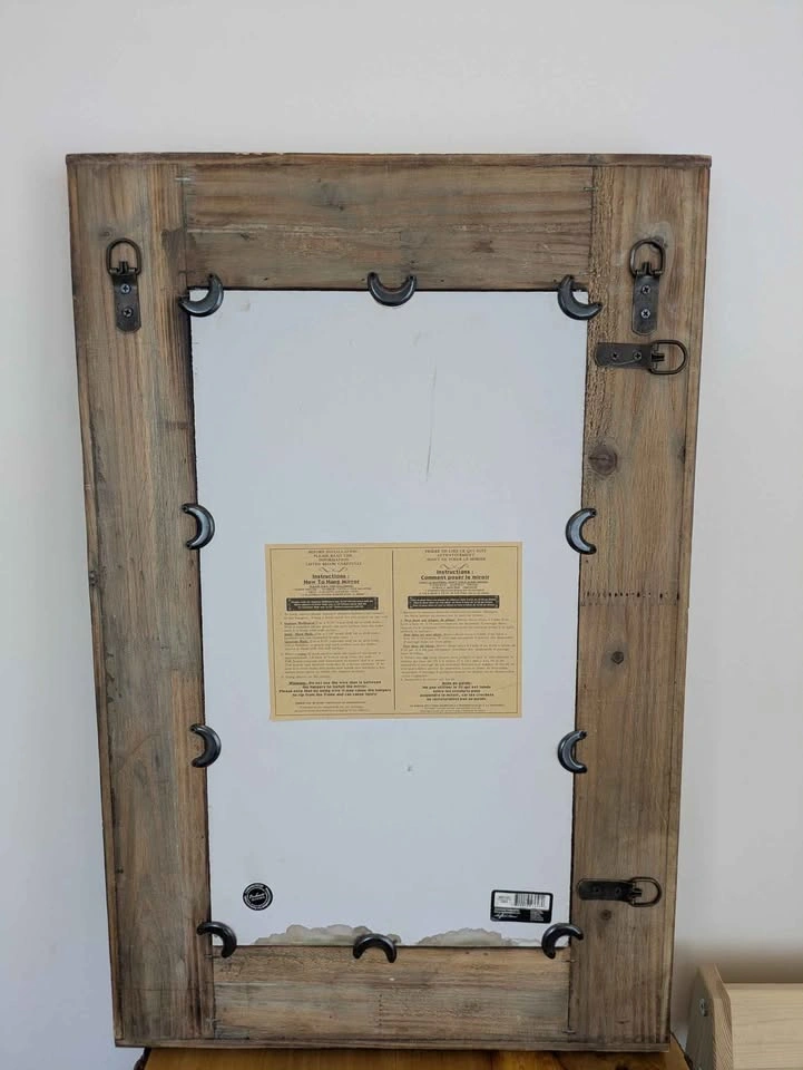 Rectangular Wooden Frame Mirror - photo 2