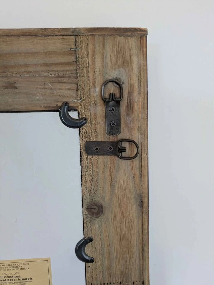 Rectangular Wooden Frame Mirror - photo 3