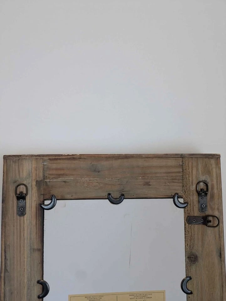 Rectangular Wooden Frame Mirror - photo 5