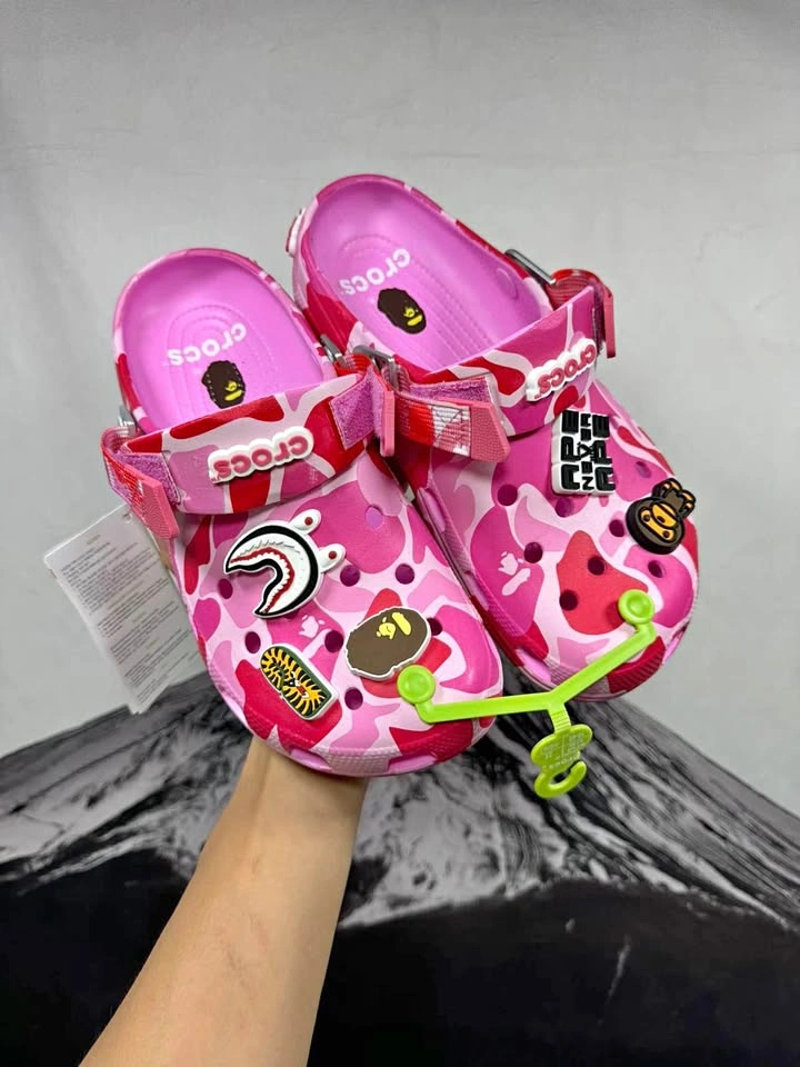 Crocs x BAPE Classic Clog Pink Camo