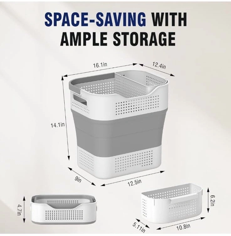 Collapsible Laundry Basket - New - photo 4