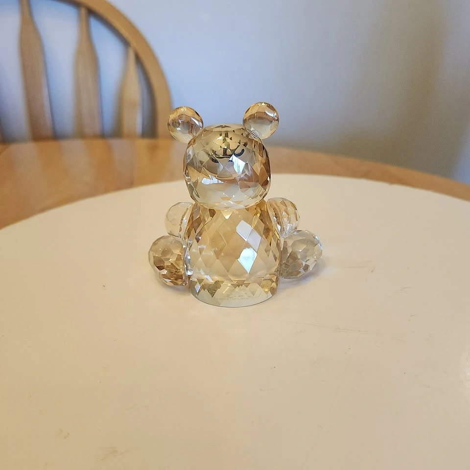 CRYSTAL - Delicate Golden Crystal Bear Figurine Paperweight ⚽️ - photo 4