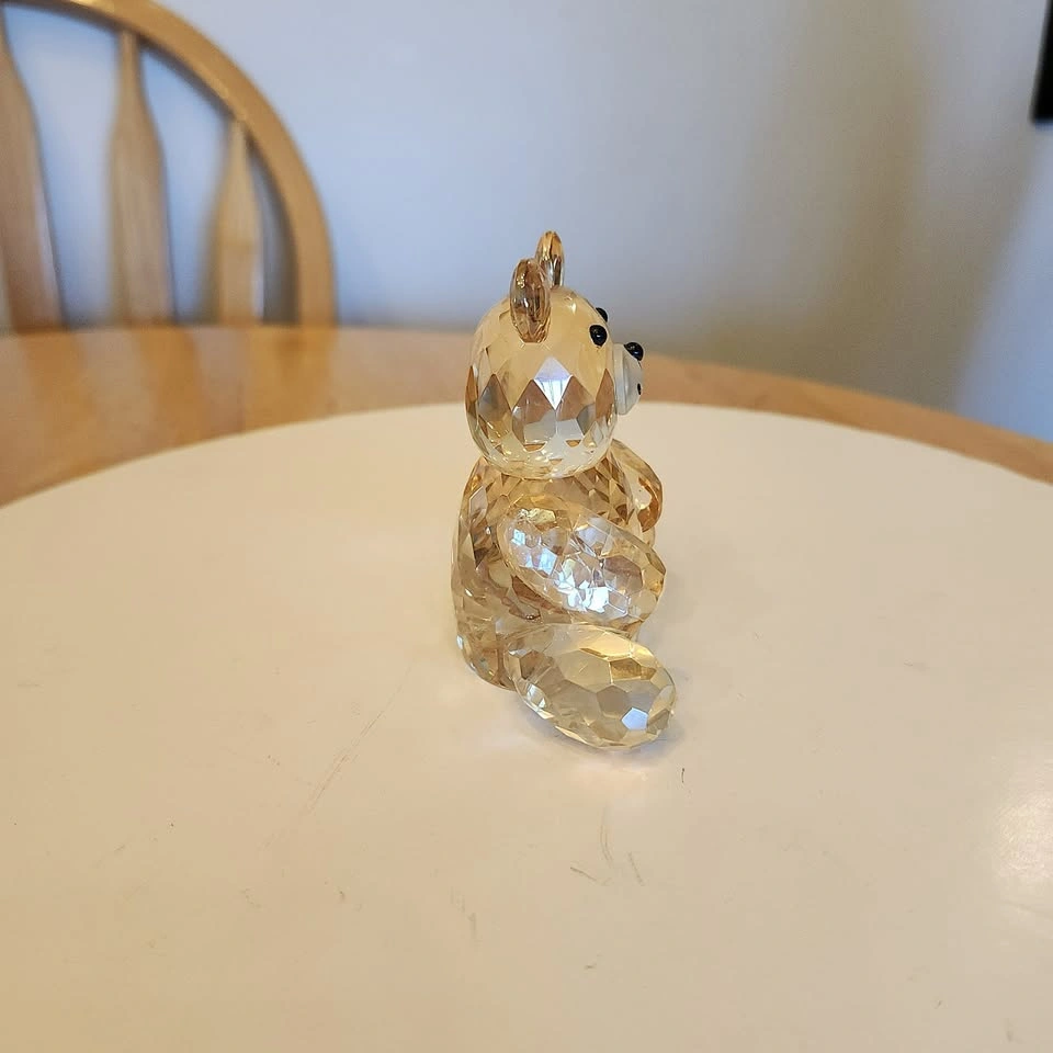 CRYSTAL - Delicate Golden Crystal Bear Figurine Paperweight ⚽️ - photo 5