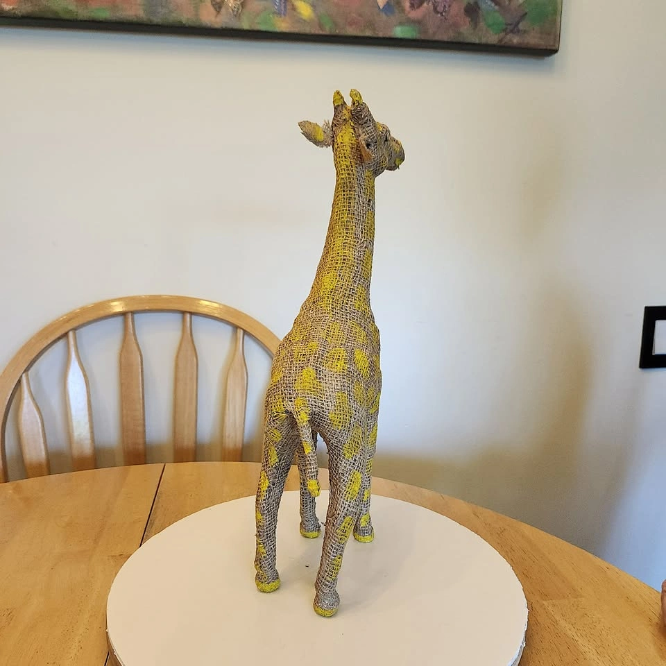 'BETTY' - a Burlap Giraffe, Figurine, Decor ⚽️ - photo 4