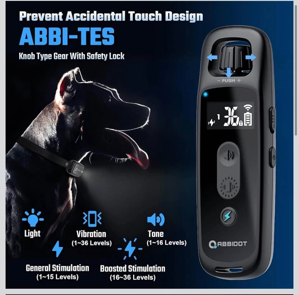 ⚽️NEW Remote Dog Training Collar – 3300ft, Vibration/Tone/Light - photo 3