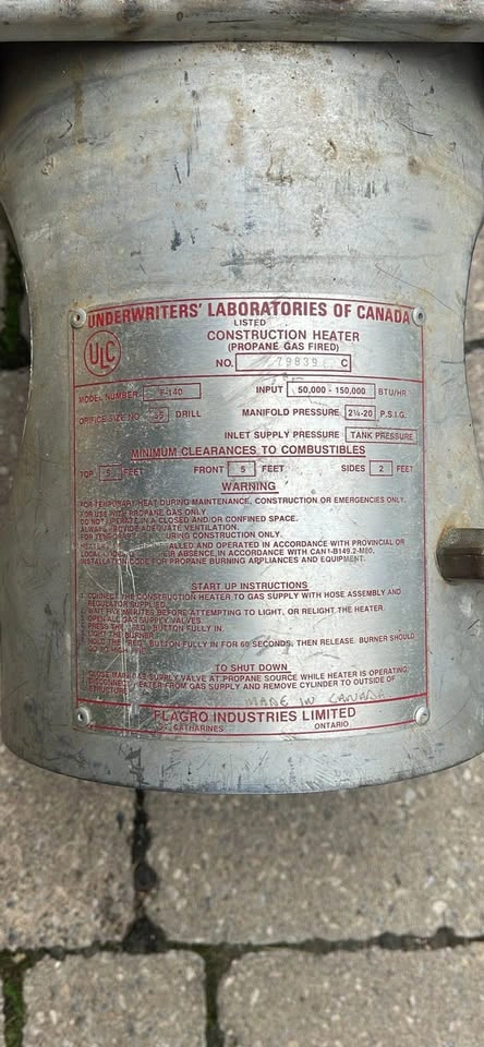 Propane salamander heater - photo 2
