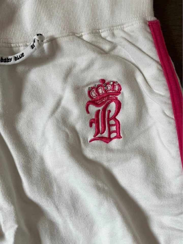 Baby Blue Y2K white sweatpants - photo 2