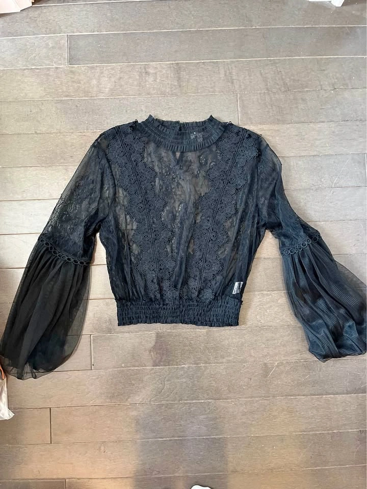 Black lacy Honey top