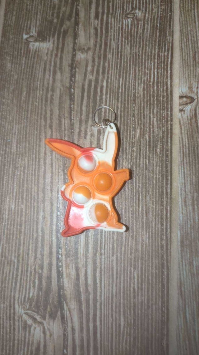 Pikachu Pokemon Popit Keychain - photo 2