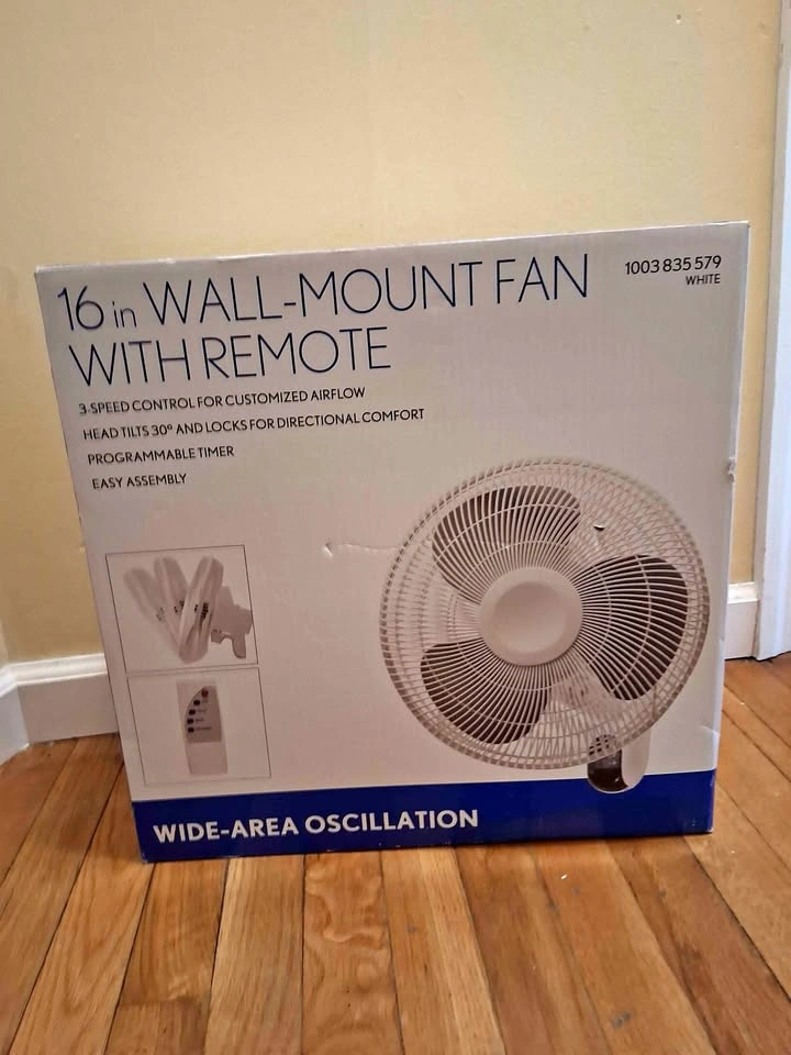 16 inch wall mount fan with remote