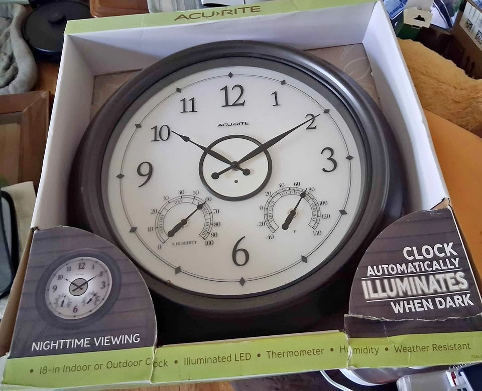 Acu-Rite 18" Indoor / Outdoor Clock