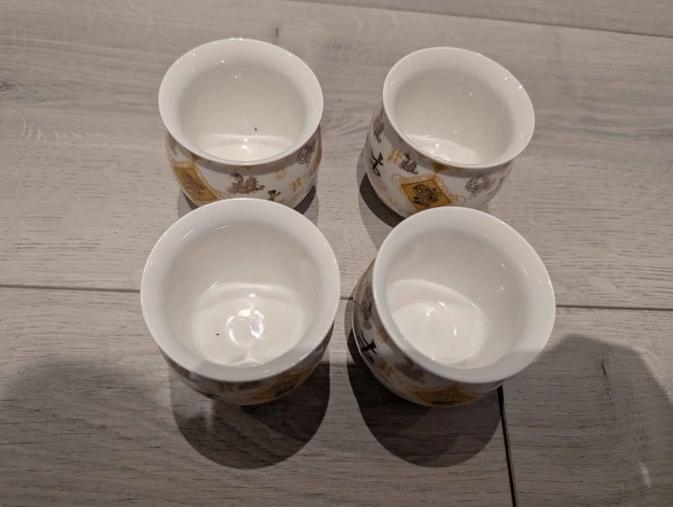 Set of four Jingdezhen Colored Porcelain (景德镇彩) teacups - photo 2