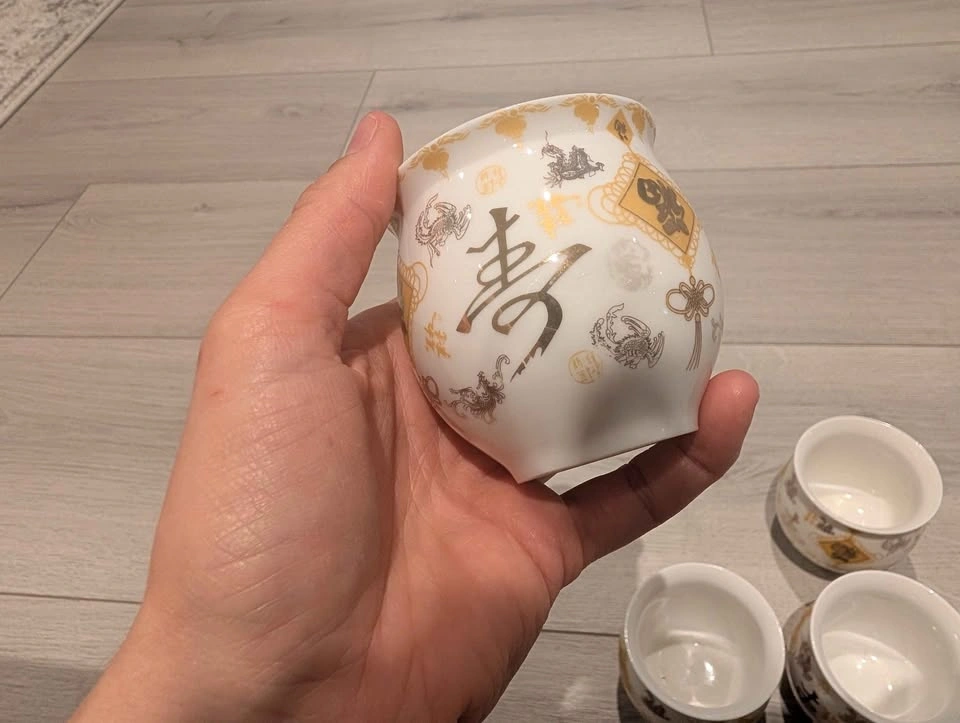 Set of four Jingdezhen Colored Porcelain (景德镇彩) teacups - photo 5