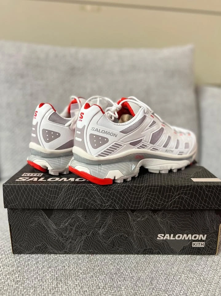 Kith for Salomon XT-4K Bright White / Ashes of Roses / Fiery Red
