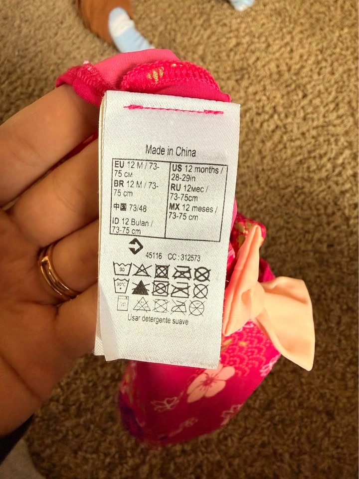 12M girls bathing suit - photo 3