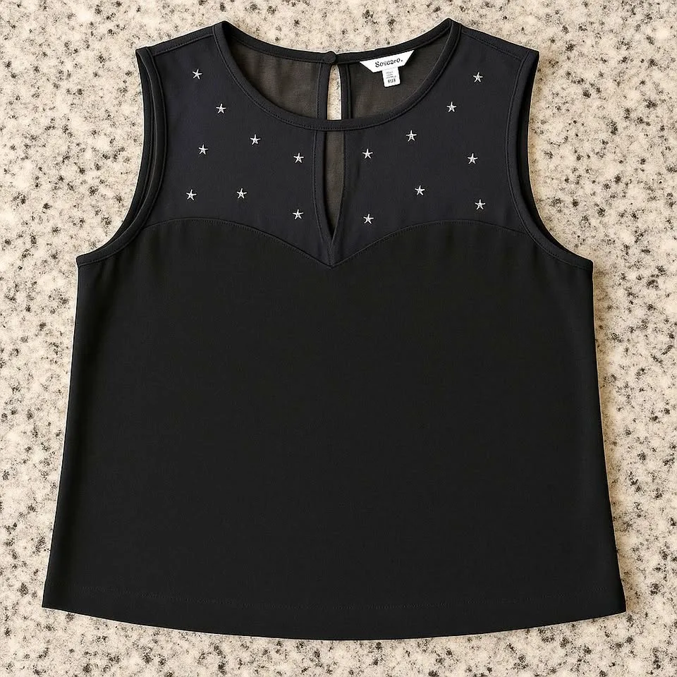🛍️✨ BUY 3+ ITEMS, GET 50% OFF! American Eagle Sheer-Yoke Top thumbnail