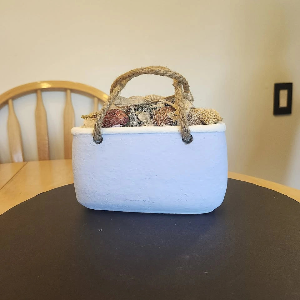 Clay Pot Basket in Robins Egg Blue with Potpourri ⚽️ - photo 4