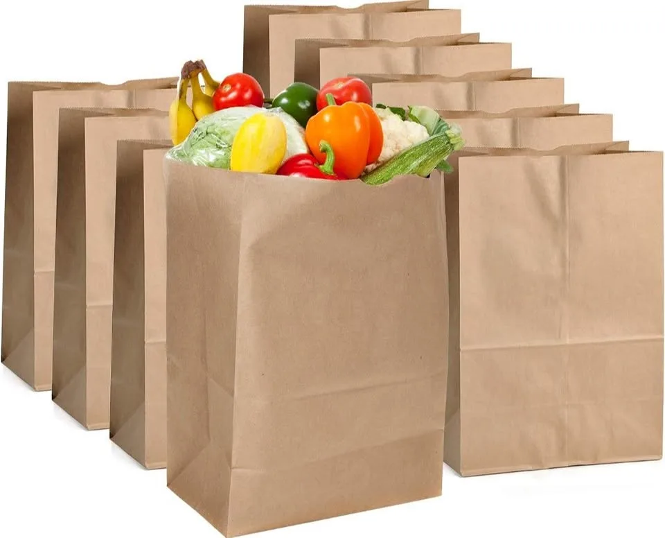Brown Paper Grocery Bags – Bundle of 10 thumbnail
