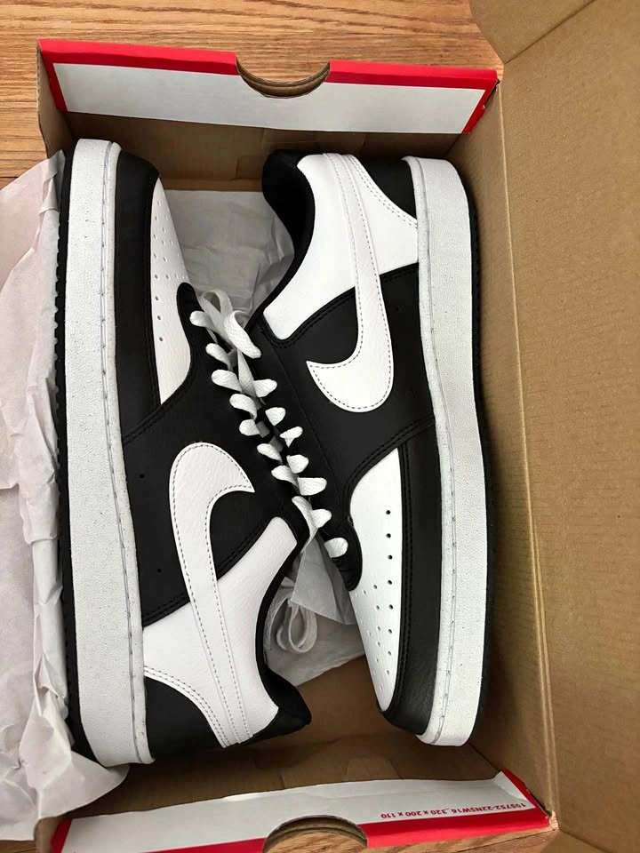 Nike Court Vision Low Black/White